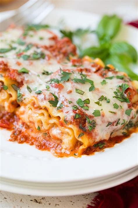 Easy Meat Lasagna Roll Up Recipe