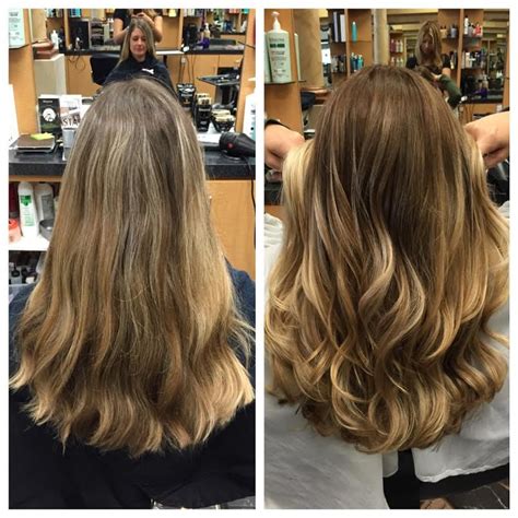 ashley gray joelles salon before after client balayage in ...