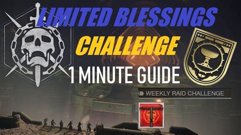1 Minute Limited Blessings Challenge Guide Destiny 2 Crown Of Sorrow