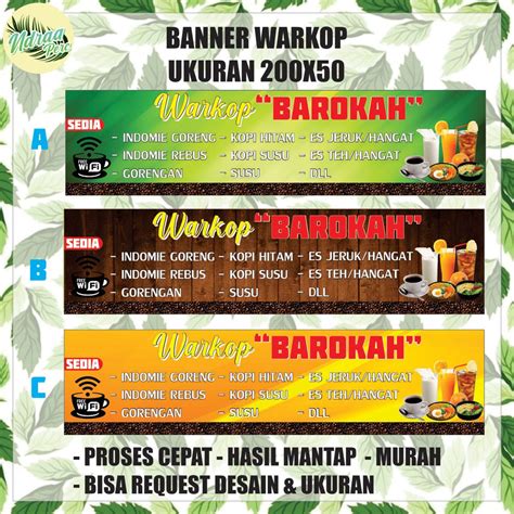 Contoh Spanduk Warkop Contoh Desain Spanduk Warung Kopi Dengan