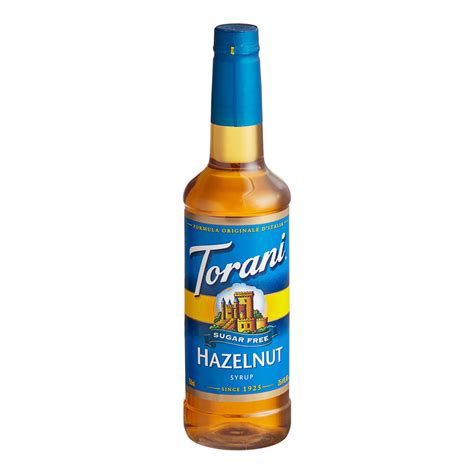 Torani Sugar Free Hazelnut Flavoring Syrup 750 ML