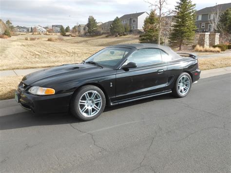 The ford svt mustang cobra is a muscle car/pony car model that was built in model years 1993 through 2004 by ford mustang svt cobra. 'Mustang Forums' Member Shows Off Triple Black SVT Cobra ...
