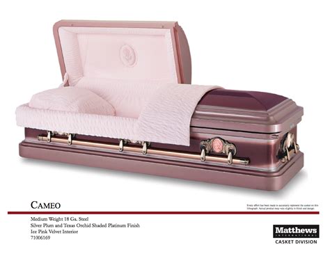Cameo Orchid Steel Casket — A Sacred Moment