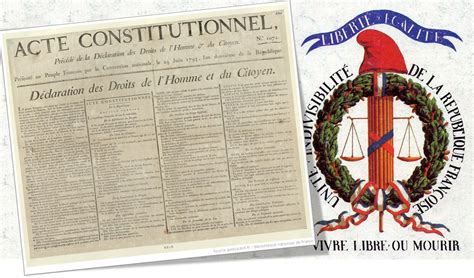 24 Juin 1793 Constitution De Lan 1 6 Messidor