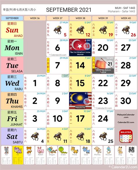 Malaysia Calendar Year 2021 Malaysia Calendar