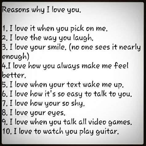Reasons Why I Love You Reasons Why I Love You Why I Love You Love You Boyfriend