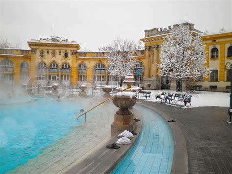 Quick jumplinks to navigate the guide best baths in budapest budapest bath prices & tickets Szechenyi thermal bath in Budapest at snowy winter day ...