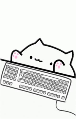 Bongo Cat Sticker Bongo Cat Keyboard Find Og Del Giffer