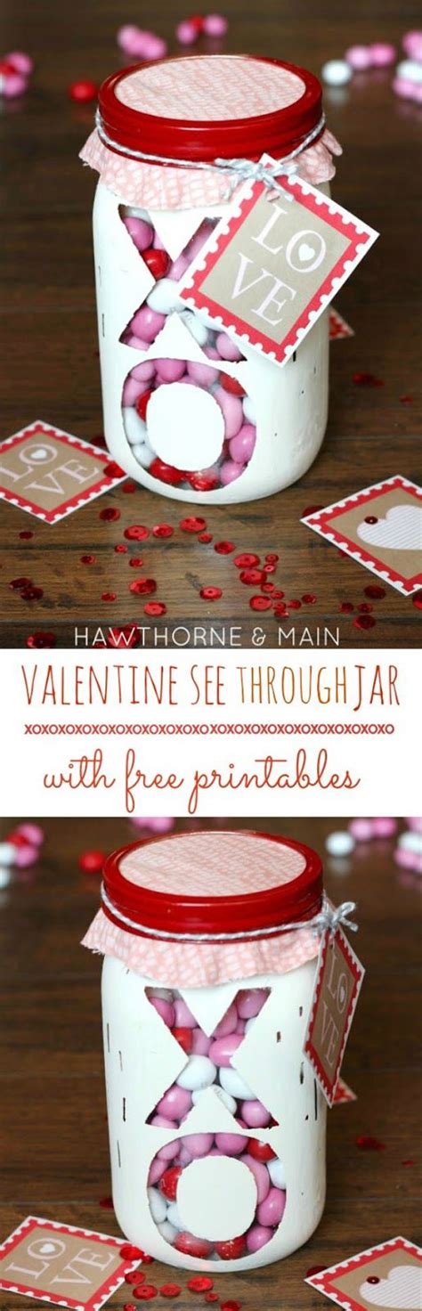 I hope you find something that's just right for your sweetheart! 54 Mason Jar Valentine Gifts and Crafts