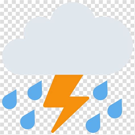 Rain Cloud Emoji Storm Thunderstorm Hail Tornado Lightning Face