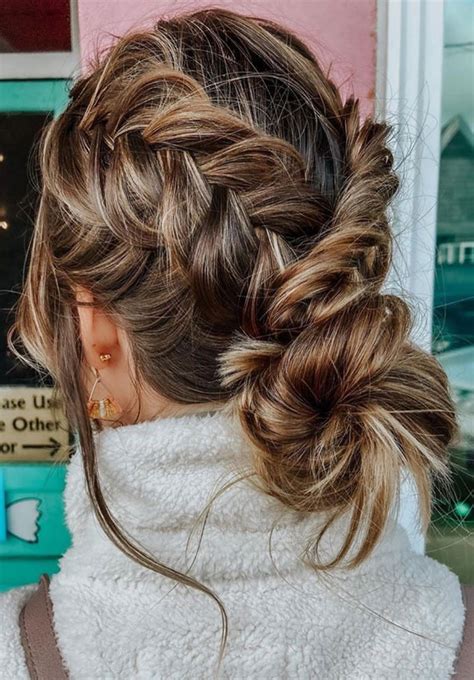 72 Braid Hairstyles That Look So Awesome Balayage Braided Bun