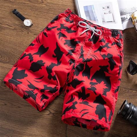 Summer New Casual Shorts Men Beach Breathable Quick Dry Loose Shorts