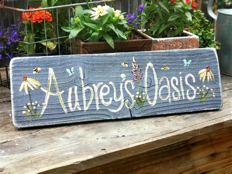 Custom Signs For Outdoor Garden Tcustom Yard Signcustom Wood