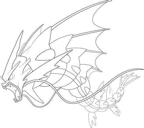 For boys and girls kids and adults teenagers and toddlers preschoolers and older kids at school. Mega Gyarados Line-art by Alcadeas1 on DeviantArt