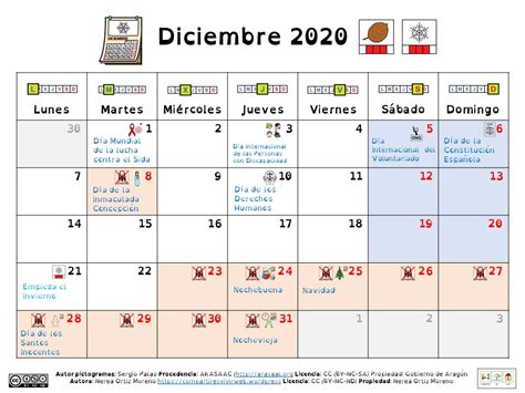 Calendario Escolar 2020 21 Adaptado Con Pictogramas Pictofacile Com
