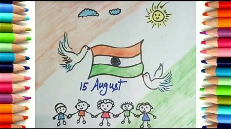 In this vedio we show you how to draw beautiful independence day drawing for kids. How to draw independence day scenery ||kids indian flag ...