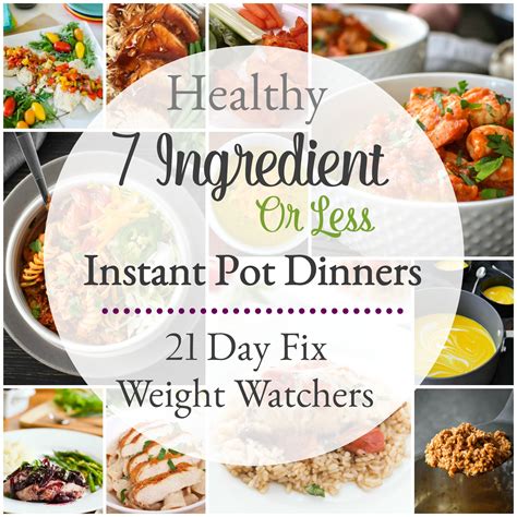 Weight watchers is based on a system called smartpoints and recently rolled out its new freestyle plan. 7-Ingredient-or-Less Healthy Instant Pot Dinner Recipes ...