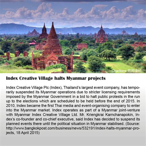 Index Creative Village Halts Myanmar Projects Charltons Myanmar