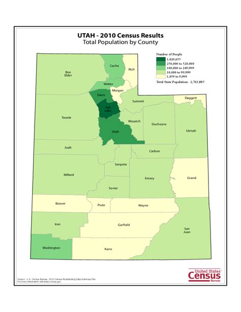 Utah County Population Map Free Download