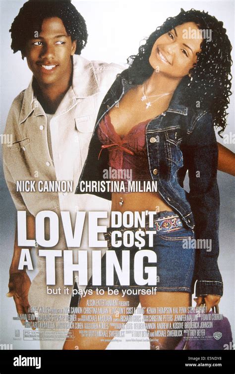 Love Dont Cost A Thing From Left Nick Cannon Christina Milian 2003