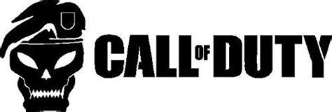 Cool Call Of Duty Skull Black Vinyl Decal Grunge Art Wall Sticker Car