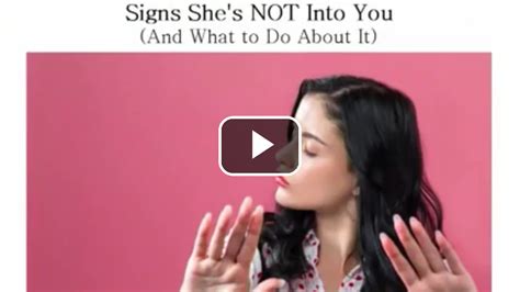 signs she s not into you