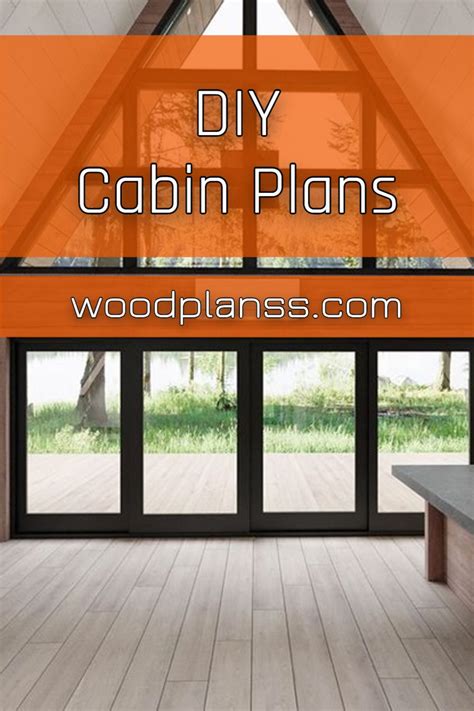 The plans are on two pages, 24x. Diy Cabin Plans in 2020 | Diy cabin, Woodworking plans diy ...