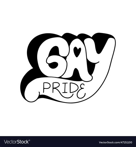 gay pride lettering slogan of lgbtq parade vector image my xxx hot girl