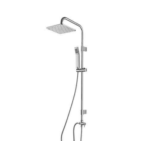 Colonna doccia con soffione ultrapiatto serie 'Quadra' by GME - Cromata