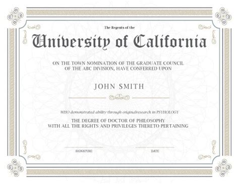 The university awards its highest honour to those who have made extraordinary contributions in. 11 Free Printable Degree Certificates Templates | Hloom
