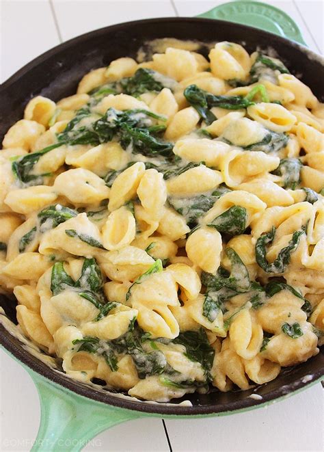 You can do this with a knife. Creamy Spinach-Bacon Macaroni & Cheese - The Comfort of ...