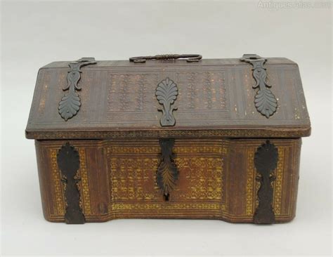 Antiques Atlas Antique Leather Casket Bronze Mounts