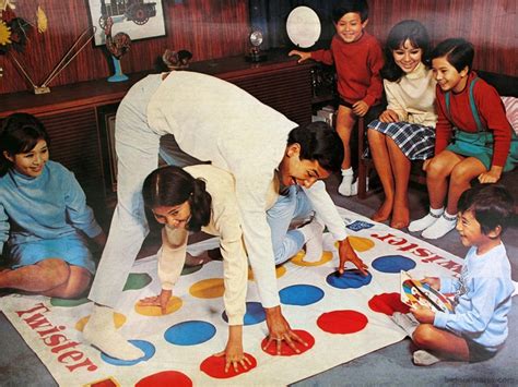 Twister Twister Game Groovy History Kids Playing
