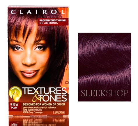 3rv Plum Clairol Textures And Tones Hair Color Designed For Women Of Color Hair Pack Of 1