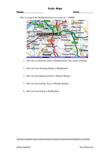Worksheet to complement echalk resource: Scale Worksheets | Teaching Resources