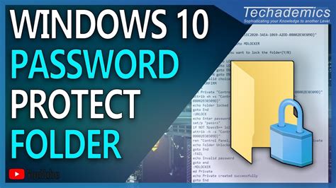 How To Create Password Locked Folders on Windows 10 - YouTube