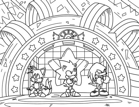 Fire Sonic The Hedgehog Sheets Coloring Pages