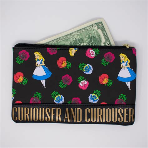 Loungefly Disney Alice In Wonderland Faux Leather Wallet Pouch Circle