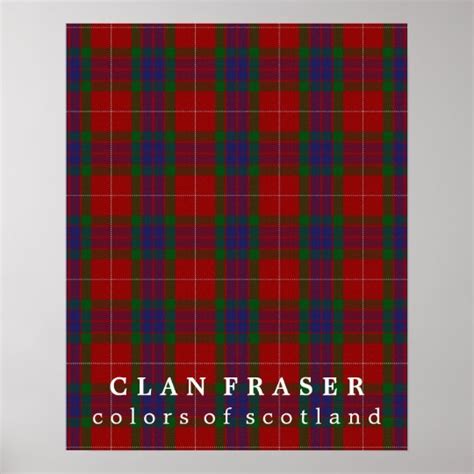 Clan Fraser Colors Of Scotland Tartan Poster