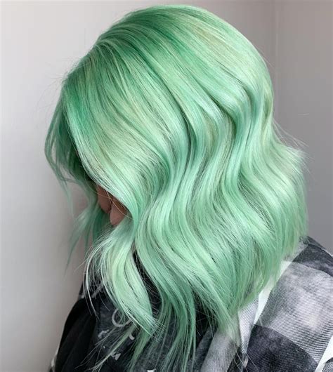 Mint Green Hair Dye Mint Pastel Hair Mint Hair Color Green Hair Colors Lilac Hair Hair Dye