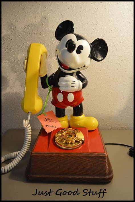 Vintage Mickey Mouse Telephone Mickey Mouse Rotary Phone Etsy