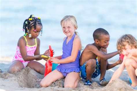 Kids At The Beach Stock Photo Download Image Now Istock
