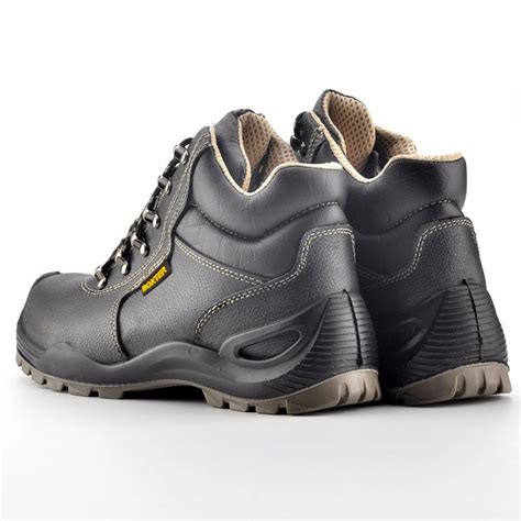 Safety kings shoes is the most reliable safety shoes indonesian product, sni certified safety shoes, double density sole, black grain leather. Heavy Duty Safety Shoes With Breathable EVA Insock