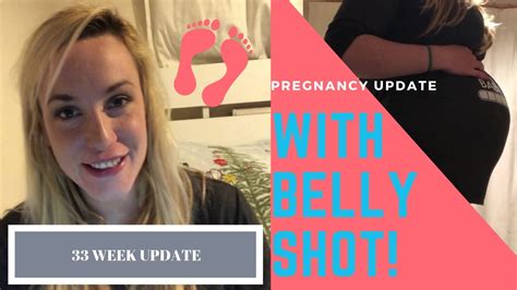 33 Week Pregnancy Update Week By Week With Belly Shot Youtube