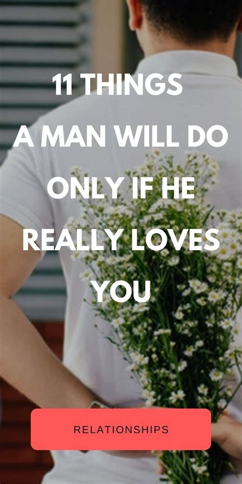 The signs are obvious but generally, women choose he'll also call to say he will be late getting home. 11 things a man will do only if he really loves you | Relationship advice quotes, Really love ...