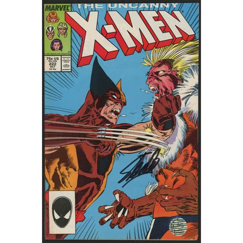 Stan Lee Signed 1987 The Uncanny X Men Issue 222 Marvel Comic Book