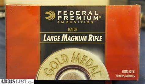 Armslist For Sale Federal Gm215m Large Rifle Magnum Match Primers