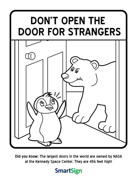 Safety Coloring Sheets