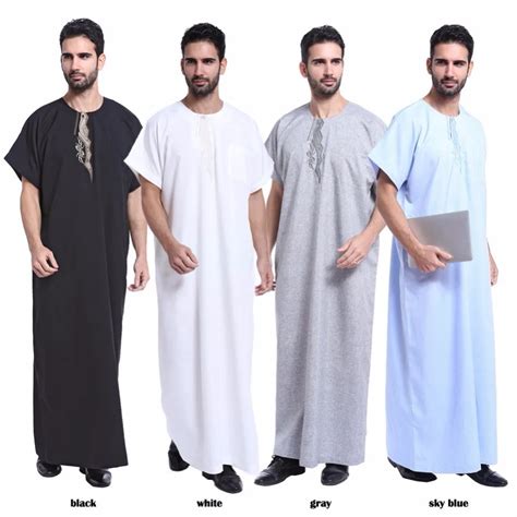 Men Middle East Clothing Arab Clothing Men Jubba Thobe Muslim Islamic
