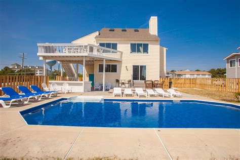 Pool By The Sea: Sandbridge Beach Virginia - 5 Bedroom Vacation Home